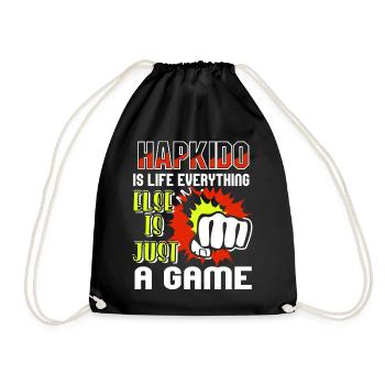 Hapkido Is Life Everything Else Is Just A Game - Drawstring Bag - black - Front