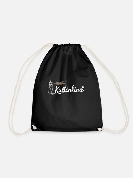 Küstenkind - Turnbeutel - Schwarz