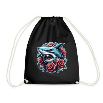 Roses de requin - Sac de sport léger - noir - Devant