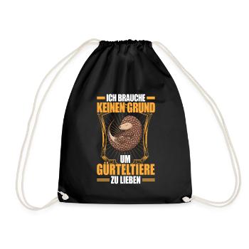 Armadillo No Reason Armadillo Armadillo Armadillo - Drawstring Bag - black - Front