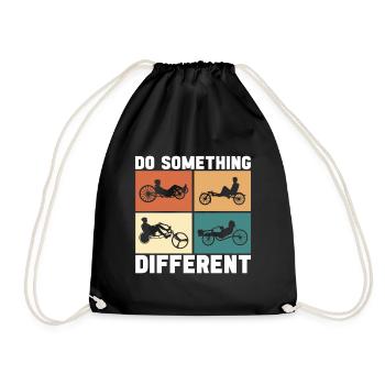 Tricycle couché Liegetrike Liegedreirad - Sac de sport léger - noir - Devant