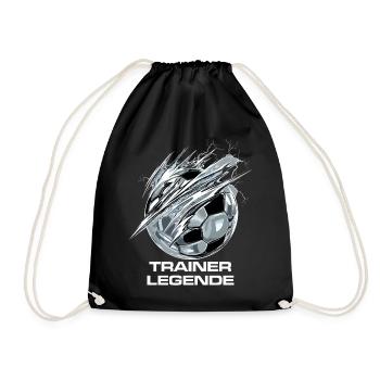 Ballon Soccer Soccer - Entraîneur Légende - Cadeau - Sac de sport léger - noir - Devant