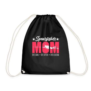 Maman chasseuse sous-marine L’idole Le mythe aime la pêche - Sac de sport léger - noir - Devant