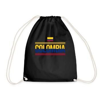 Kolumbien Colombia Medellin Urlaub Bogota Cali - Turnbeutel - Schwarz - Vorne