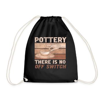 Poterie Céramique Artiste Rétro - Sac de sport léger - noir - Devant