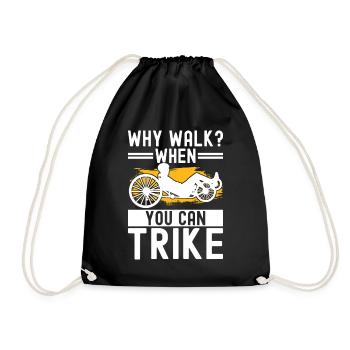 Tricycle couché Liegetrike Liegedreirad - Sac de sport léger - noir - Devant