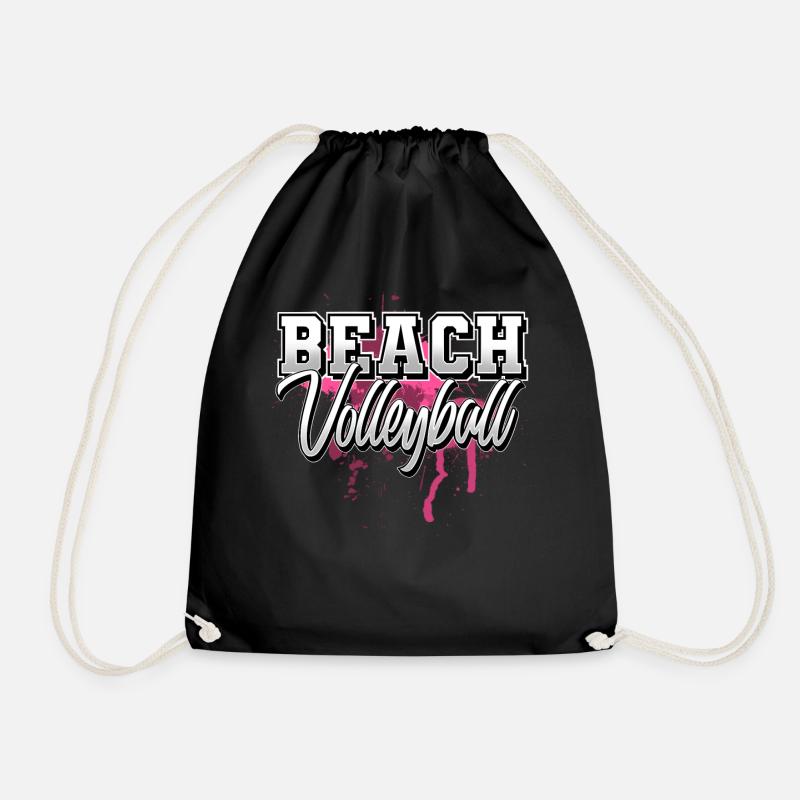 Beachvolleyball - Turnbeutel - Schwarz