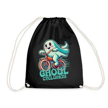 Fun Ghost Bike Adventure - Drawstring Bag - black - Front