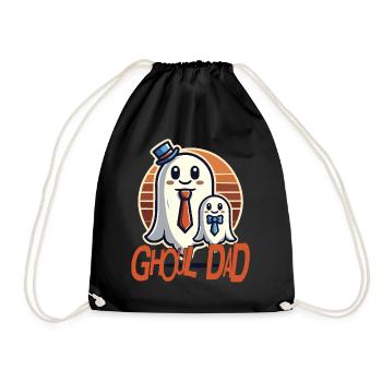 Père fantôme joyeux avec enfant - Sac de sport léger - noir - Devant
