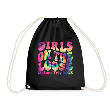 Girls On The Loose Sisters' Trip 2025 - Drawstring Bag - black - Front