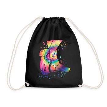 Tap Dancers Tap Dancing Kids Tap Dance - Drawstring Bag - black - Front