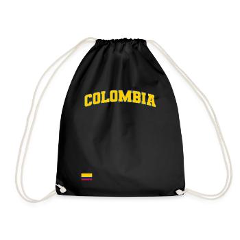 Kolumbien Colombia Medellin Urlaub Bogota Cali - Turnbeutel - Schwarz - Vorne