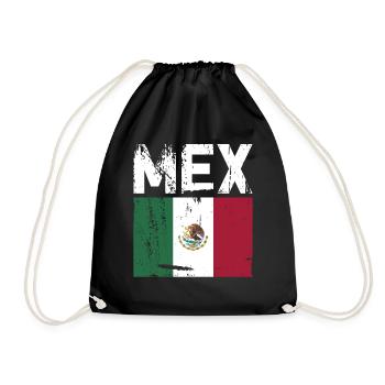 Mexique Mexique Cadeau mexicain Flag Football - Sac de sport léger - noir - Devant