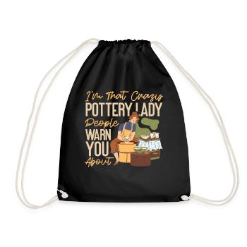 Pottery Ceramics Artist I'm That - Drawstring Bag - black - Front