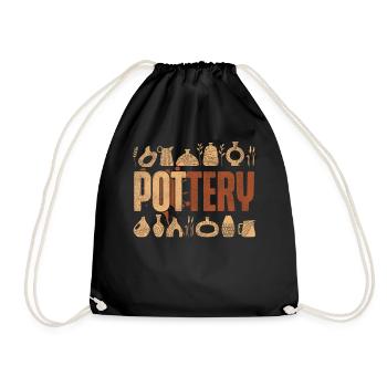 Pottery Ceramics Artist Pottery - Turnbeutel - Schwarz - Vorne
