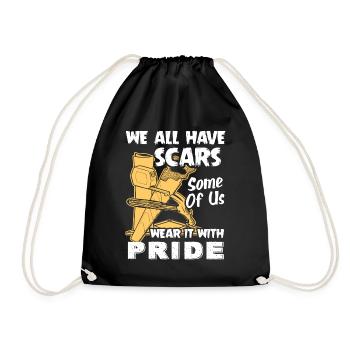 Carpenter We All Have Scars - Drawstring Bag - black - Front