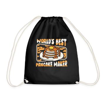 Meilleures recettes de crêpières au monde Griddlecake - Sac de sport léger - noir - Devant