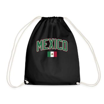 Mexique Mexique Cadeau mexicain Flag Football - Sac de sport léger - noir - Devant