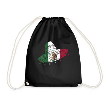 Mexique Mexique Cadeau mexicain Flag Football - Sac de sport léger - noir - Devant