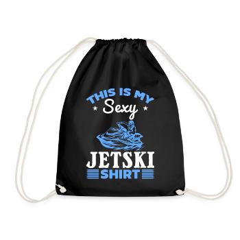 Voici ma chemise sexy Jetski Jetski Driver Jetski - Sac de sport léger - noir - Devant