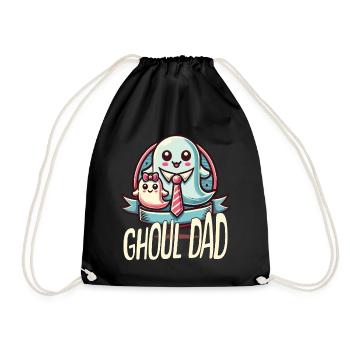 Ghoul Dad Drôle Halloween Design - Sac de sport léger - noir - Devant