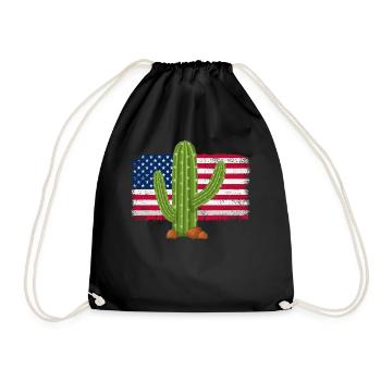 Mexico Mexico Mexican Gift Flag Football - Drawstring Bag - black - Front
