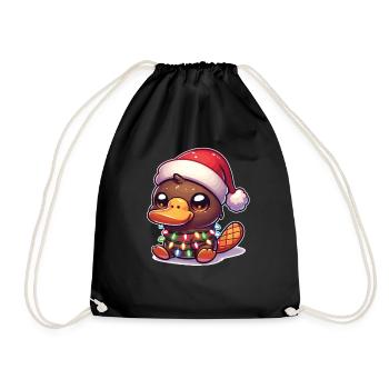 Chapeau de Noël Fées de Noël - Sac de sport léger - noir - Devant