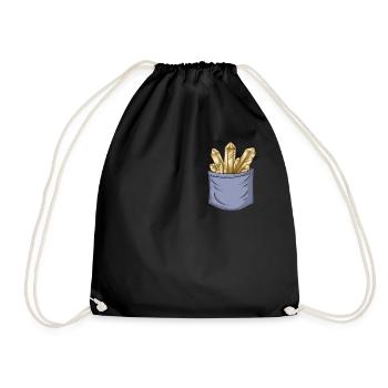 Mineraliensammeln Brusttasche Geologe Mineral - Turnbeutel - Schwarz - Vorne