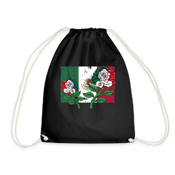 Mexique Mexique Cadeau mexicain Flag Football - Sac de sport léger - noir - Devant