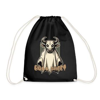 Feuille de taureau Illustration drôle Halloween - Sac de sport léger - noir - Devant
