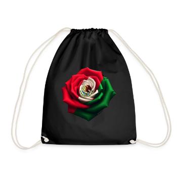 Mexique Mexique Cadeau mexicain Flag Football - Sac de sport léger - noir - Devant