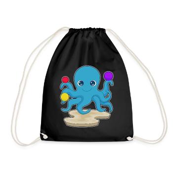 Pieuvre douce - Sac de sport léger - noir - Devant
