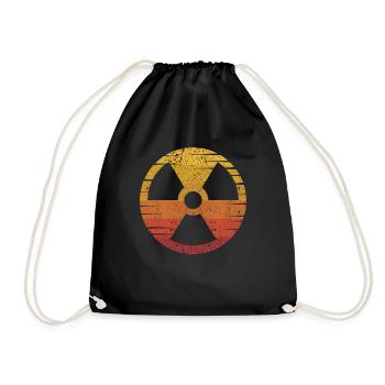 Rétro Uranium Centrale nucléaire Énergie Nucléaire - Sac de sport léger - noir - Devant