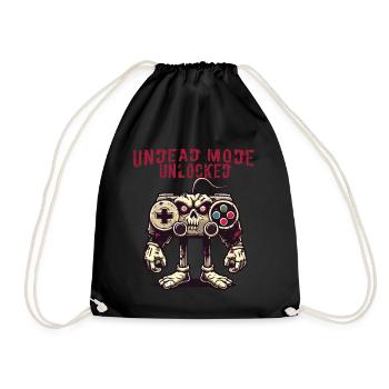 Manette de jeu Zombie : Mode Mort-vivant - Sac de sport léger - noir - Devant
