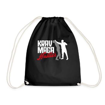 Krav Maga Kampfsportler - Turnbeutel - Schwarz - Vorne