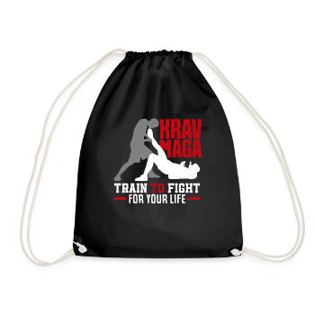 Krav Maga Formation Arts Martiaux - Sac de sport léger - noir - Devant
