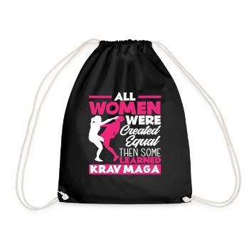 Krav Maga Arts Martiaux Femmes - Sac de sport léger - noir - Devant