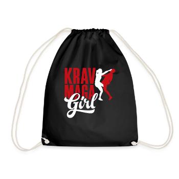 Krav Maga Fille Femme - Sac de sport léger - noir - Devant