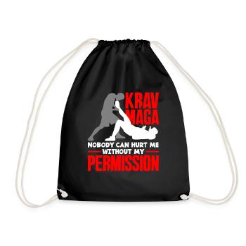 Krav Maga Autodéfense - Sac de sport léger - noir - Devant