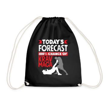 Krav Maga Prediction - Drawstring Bag - black - Front
