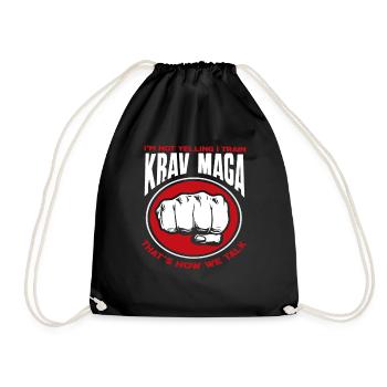 Défense de la langue Krav Maga - Sac de sport léger - noir - Devant