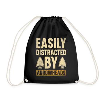 Arrowheads Collectible Arrowheads Collection - Drawstring Bag - black - Front