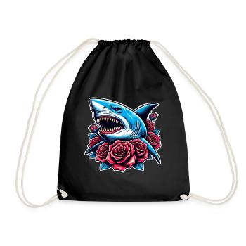 Roses de requin - Sac de sport léger - noir - Devant