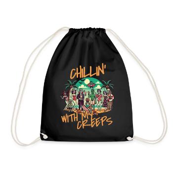 Se détendre avec mes amis effrayants - Sac de sport léger - noir - Devant