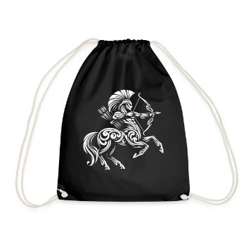 Archer centaure tribal - Sac de sport léger - noir - Devant