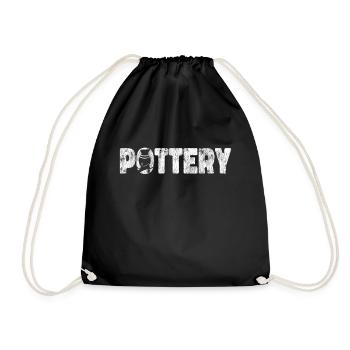 Pottery Ceramics Artist Pottery - Turnbeutel - Schwarz - Vorne
