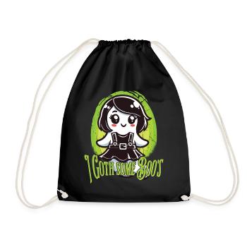 Halloween Goth Girl J’ai des fantômes - Sac de sport léger - noir - Devant