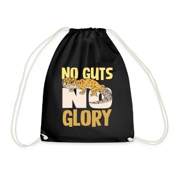 No Guts No Glory Gecko Adventure - Drawstring Bag - black - Front