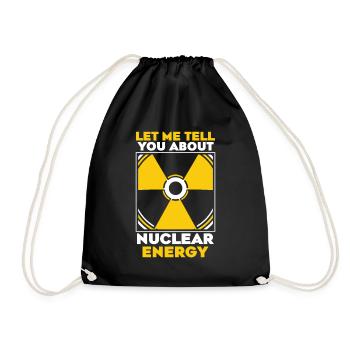 Permettez-moi de vous parler de l’énergie nucléaire - Sac de sport léger - noir - Devant