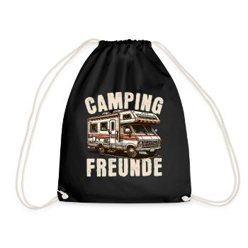 Amis du camping - Sac de sport léger - noir - Devant